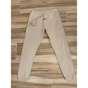 Fear of God Essentials Sweatpants Tan Beige Joggers Mens Size S Fleece Pants